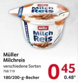 Selgros Müller Milchreis Angebot
