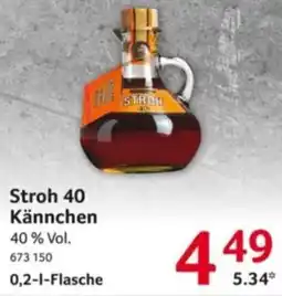 Selgros Stroh 40 Kännchen Angebot