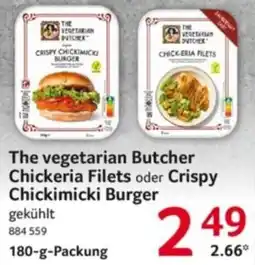 Selgros The vegetarian Butcher Chickeria Filets oder Crispy Chickimicki Burger Angebot