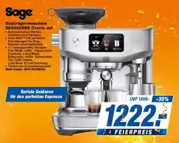 Expert Sage Siebträgermaschine SES985BSS Oracle Jet Angebot