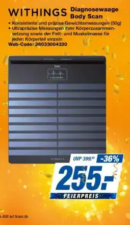 Expert WITHINGS Diagnosewaage Body Scan Angebot