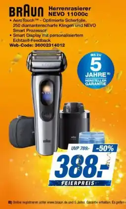 Expert BRAUN Herrenrasierer NEVO 11000c Angebot