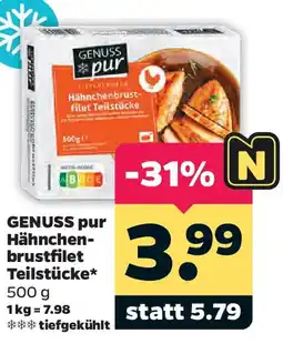 Netto GENUSS pur Hähnchenbrustfilet Teilstücke Angebot