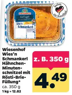 Netto Wiesenof Wies'n Schmankerl Hähnchen Minutenschnitzel mit Rösti-Brie-Füllung Angebot