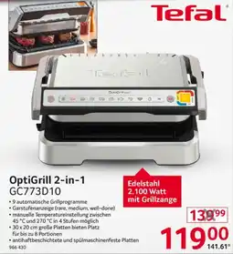 Selgros Tefal OptiGrill 2-in-1 Angebot