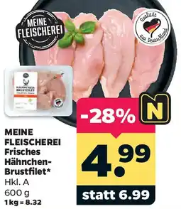 Netto MEINE FLEISCHEREI Frisches Hähnchen-Brustfilet Angebot