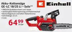 Selgros Akku-Kettensäge GE-LC 18/25 Li - Solo Einhell Angebot