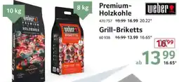 Selgros Weber Premium Holzkohle oder Grill-Briketts Angebot