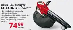Selgros Akku-Laubsauger GE-CL 36 Li E - Solo Angebot