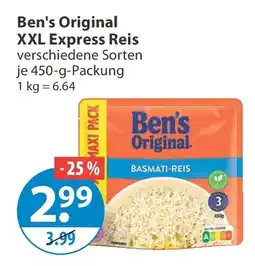 V Markt Ben's Original Basmati-Reis Angebot