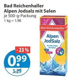 V Markt Bad Reichenhaller Alpen JodSalz mit Selen Angebot