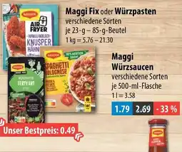 V Markt Maggi Würzsaucen Angebot