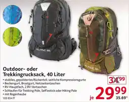 Selgros Outdoor- oder Trekkingrucksack, 40 Liter Angebot