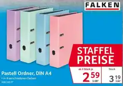 Selgros FALKEN Pastell Ordner, DIN A4 Angebot