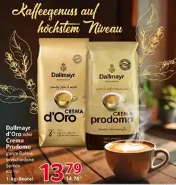 Selgros Dallmayr d'Oro oder Crema Prodomo Angebot
