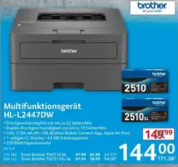 Selgros Multifunktionsgerät HL-L2447DW Angebot