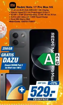 Expert Redmi Note 17 Pro Max 5G Angebot