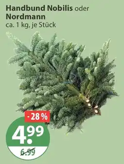 V Markt Handbund Nobilis oder Nordmann Angebot
