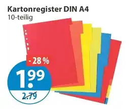 V Markt Kartonregister DIN A4 Angebot