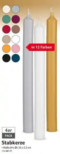 Selgros Stabkerze Angebot