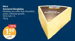 V Markt Herz Sennerei Bergkäse Angebot