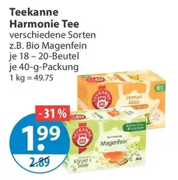 V Markt Teekanne Harmonie Tee Angebot
