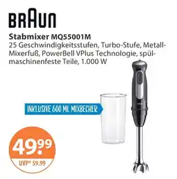V Markt BRAUN Stabmixer MQ55001M Angebot