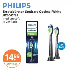 V Markt PHILIPS Ersatzbürsten Sonicare Optimal White Angebot