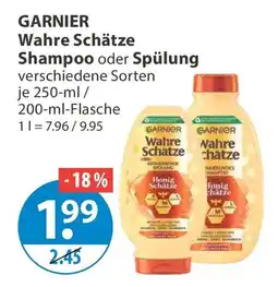 V Markt GARNIER Wahre Schätze Shampoo oder Spülung Angebot