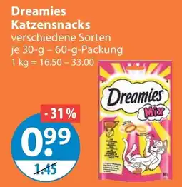V Markt Dreamies Katzensnacks Angebot