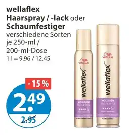 V Markt wella flex Haarspray / -lack oder Schaumfestiger Angebot