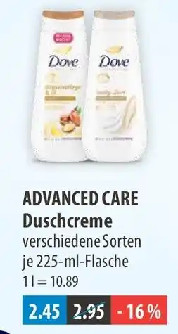 V Markt Dove Duschcreme Angebot