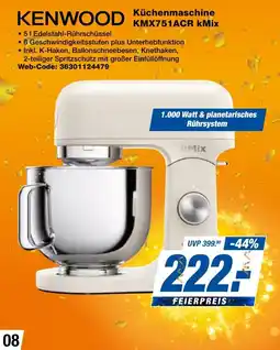 expert Techno Land KENWOOD Küchenmaschine KMX751ACR kMix Angebot