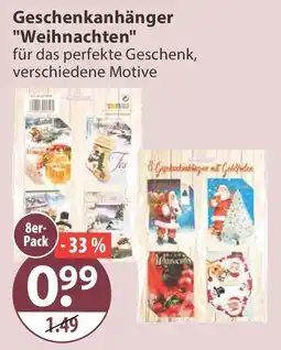 V Markt Geschenkanhänger "Weihnachten" Angebot
