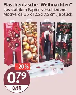 V Markt Flaschentasche "Weihnachten" Angebot