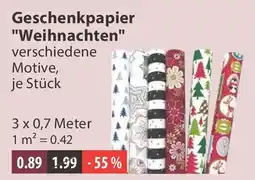 V Markt Geschenkpapier "Weihnachten" Angebot