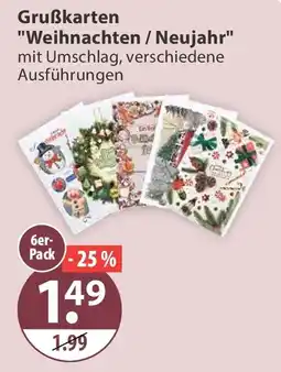 V Markt Grußkarten "Weihnachten / Neujahr" Angebot
