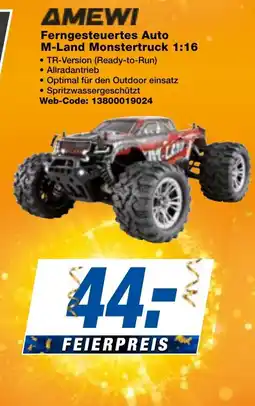 expert Techno Land AMEWI Ferngesteuertes Auto M-Land Monstertruck 1:16 Angebot
