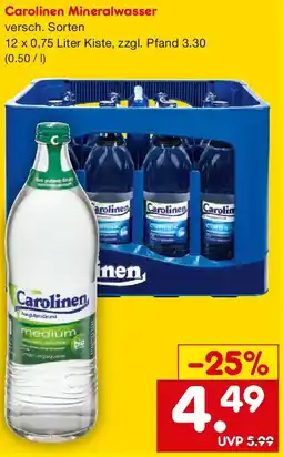 Netto Getränke Discount Carolinen Mineralwasser Angebot