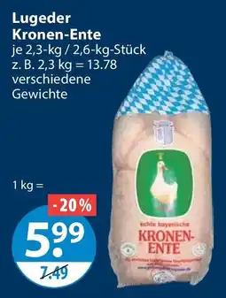 V Markt Lugeder Kronen-Ente Angebot
