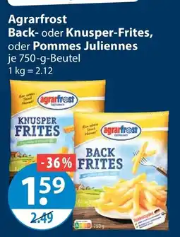 V Markt Agrarfrost Back- oder Knusper-Frites Angebot
