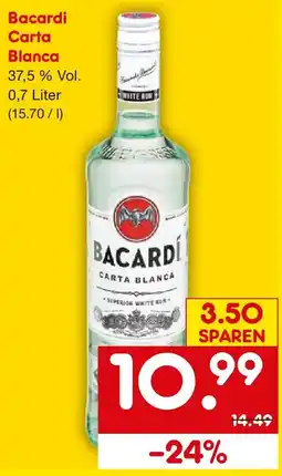 Netto Getränke Discount Bacardi Carta Blanca Angebot