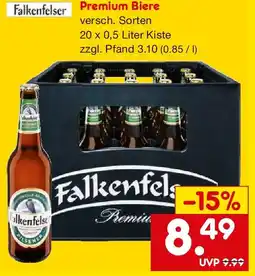 Netto Getränke Discount Falkenfelser Premium Biere Angebot