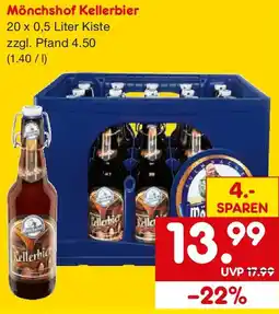 Netto Getränke Discount Mönchshof Kellerbier Angebot