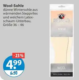 V Markt Wool-Sohle BÚFALO Angebot