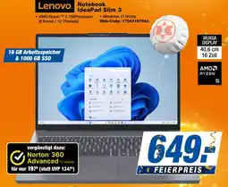 expert Techno Land Lenovo Notebook IdeaPad Slim 3 Angebot