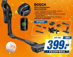 expert Techno Land BOSCH Akku Staubsauger BKS1042POW Angebot
