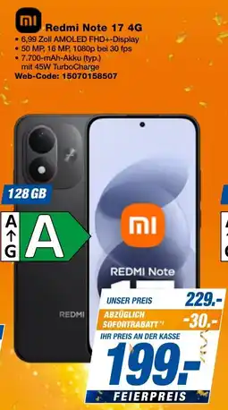 expert Techno Land Redmi Note 17 4G Angebot