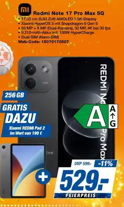 expert Techno Land Redmi Note 17 Pro Max 5G Angebot