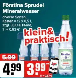 Logo Getränkemarkt Förstina Sprudel Mineralwasser Angebot